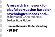 A research framework for playful persuasion based on psychological needs and bodily interaction