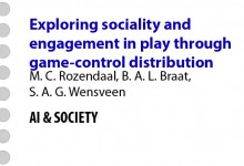 Exploring sociality and engagement in play through game-control distribution